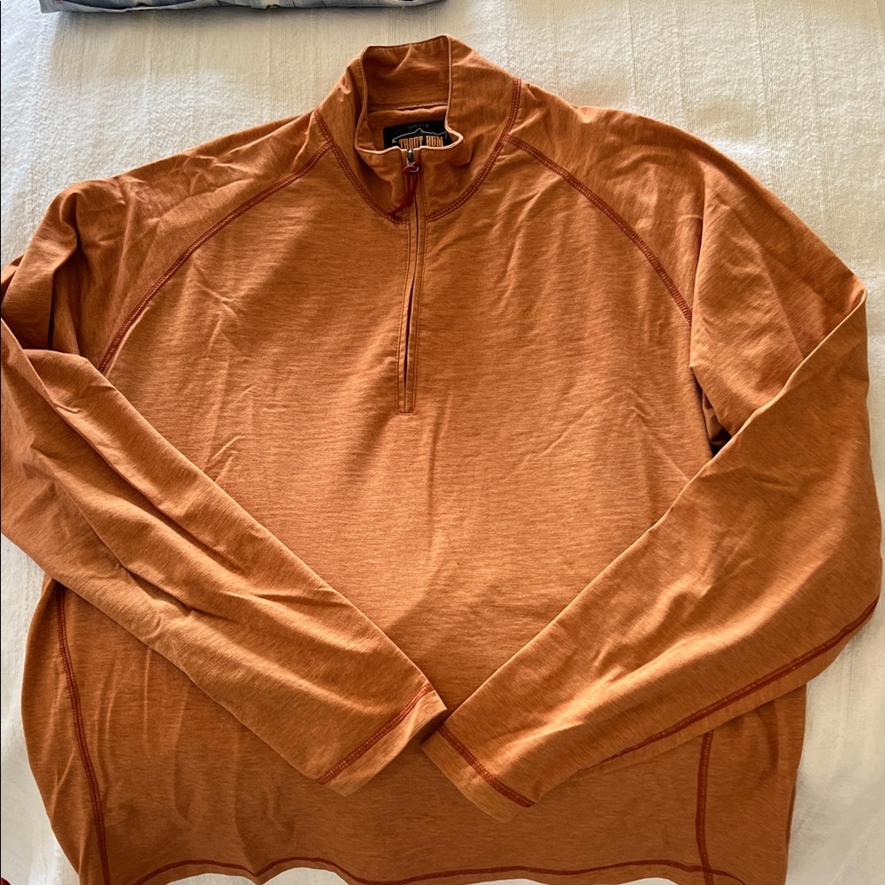 Orvis Men's Copper Long Sleeve Half-Zip Shirt